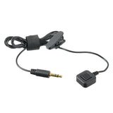 EARMOR M52 Tactical Headset PTT Adapter for ICOM Radio with Finger Button