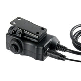 EARMOR Tactical Headset M52 PTT Adapter for Kenwood BaoFeng Radio with Finger Button