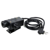 EARMOR M52 Tactical Headset PTT Adapter for Motorola 2-Way Radio with Finger Button